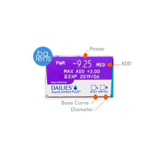 Dailies AquaComfort PLUS 1 Day Multifocal 漸進 | Dailies AquaComfort PLUS 1 Day Multifoca