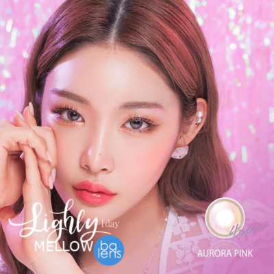 Lens Town Lighly Mellow 1Day Aurora Pink