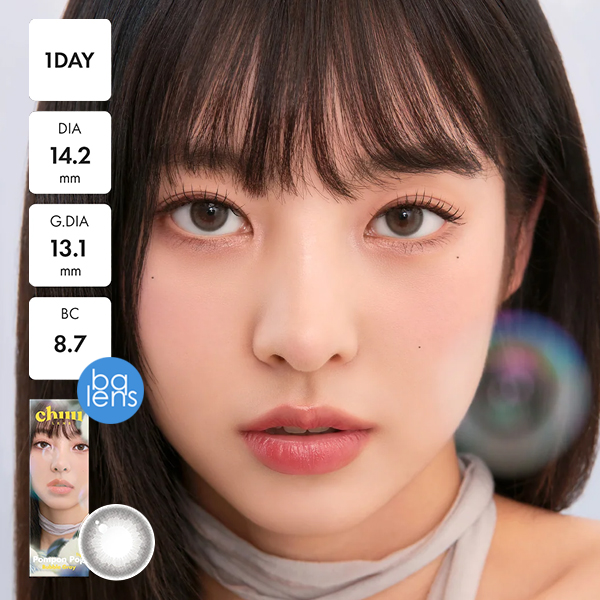 Chuu Lens Pompon Pop 1Day Bubble Gray